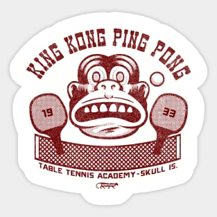 King Kong ping pong Sticker